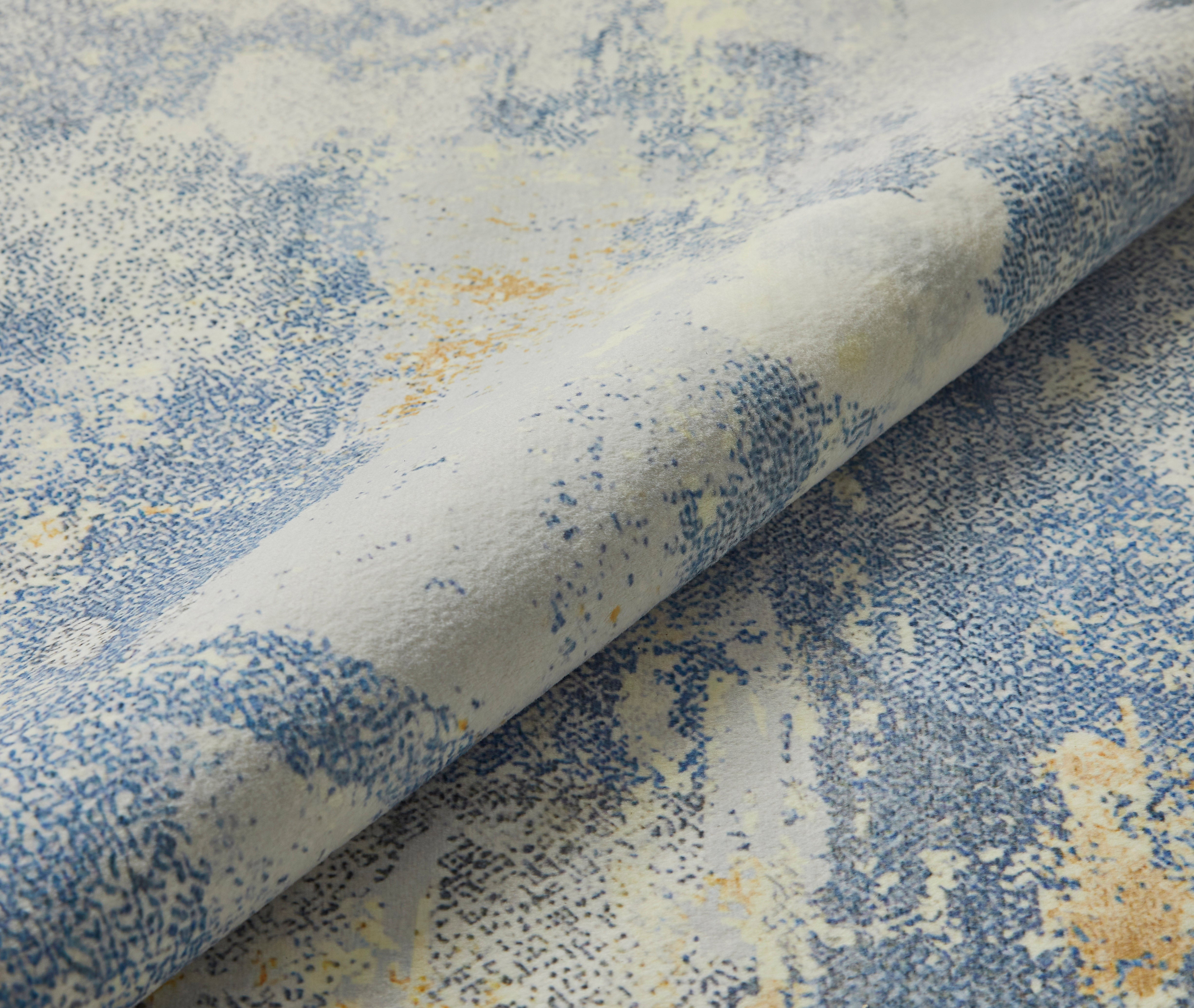 Concept Looms Lux Washable LUX10 Grey Yellow Rug